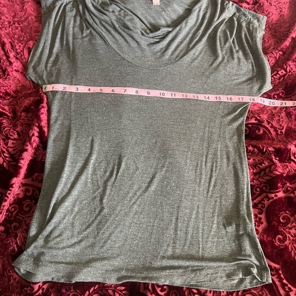 Romeo & Juliet Couture Charcol Grey Vintage Y2K Cowl Neck T-Shirt M - Picture 5 of 5